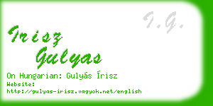 irisz gulyas business card